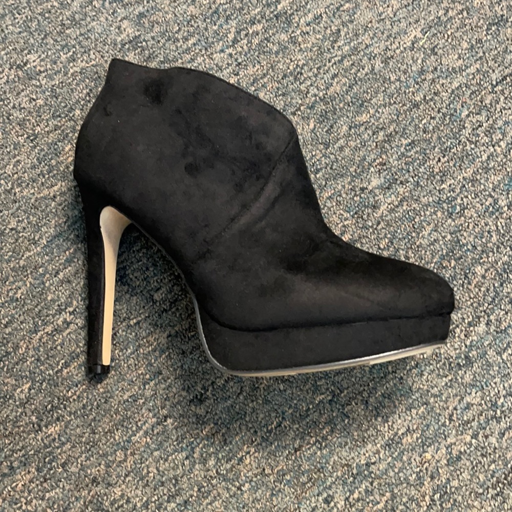 Black Suede Bootie